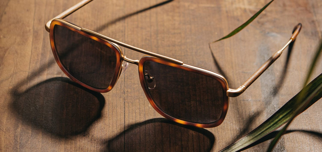 Matte Brindle*Walnut*Grey + Matte Brindle*Walnut*Grey Polarized | Shwood Grant Acetate Sunglasses Matte Brindle