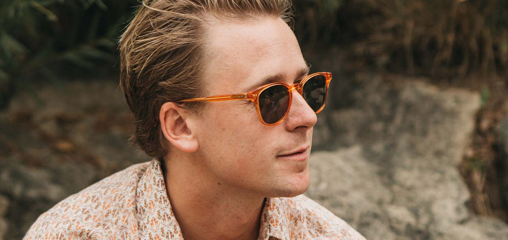 Tangerine*G15 + Tangerine*G15 Polarized | Shwood Kennedy Acetate Sunglasses Tangerine