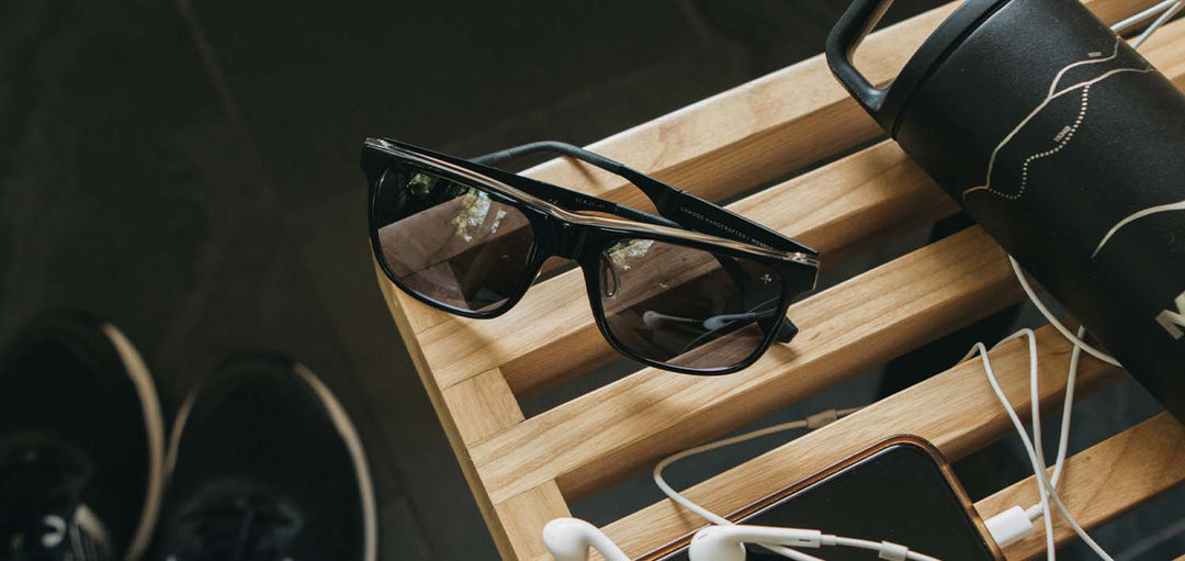 Black Crystal*Elm Burl*Lite Grey + Black Crystal*Elm Burl*Lite Plus Polarized Grey | Shwood Monroe ACTV Sunglasses Black Crystal