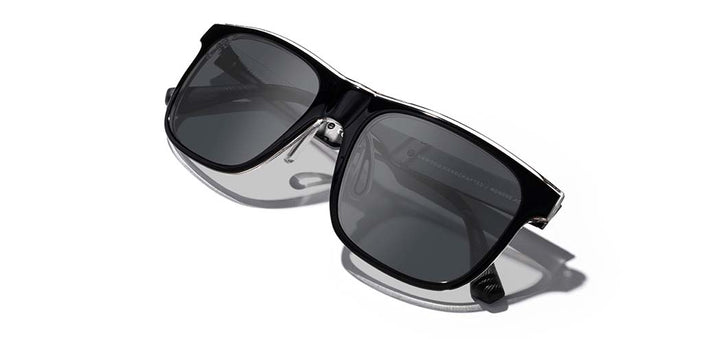 Black Crystal*Elm Burl*Lite Grey + Black Crystal*Elm Burl*Lite Plus Polarized Grey | Shwood Monroe ACTV Sunglasses Black Crystal