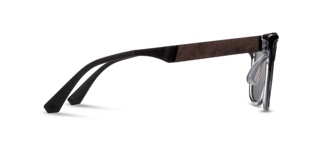 Black Crystal*Elm Burl*Lite Grey + Black Crystal*Elm Burl*Lite Plus Polarized Grey | Shwood Monroe ACTV Sunglasses Black Crystal