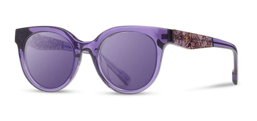 Violet*Rose Flower*Violet + Violet*Rose Flower*Violet Polarized | Shwood Lorane Acetate Sunglasses Violet