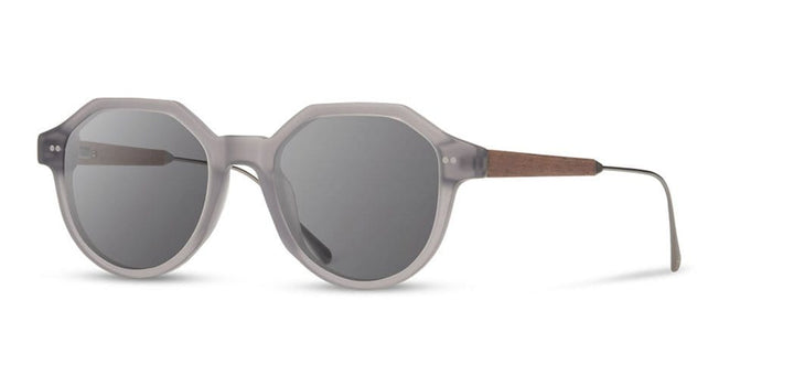 Matte Smoke*Walnut*Grey + Matte Smoke*Walnut*Grey Polarized | Shwood Powell Acetate Sunglasses Matte Smoke