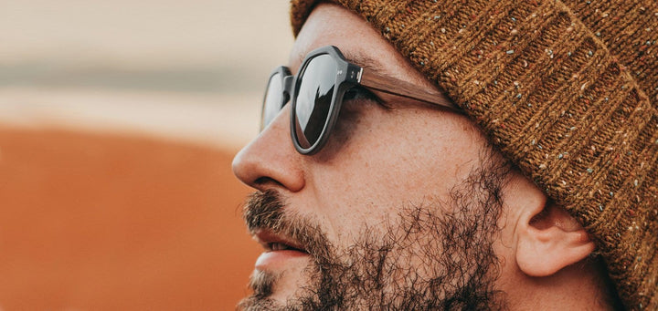 Matte Smoke*Walnut*Grey + Matte Smoke*Walnut*Grey Polarized | Shwood Powell Acetate Sunglasses Matte Smoke