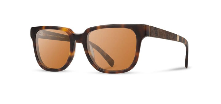 Matte Brindle*Elm Burl*Brown Polarized | Shwood Prescott Acetate Sunglasses Matte Brindle