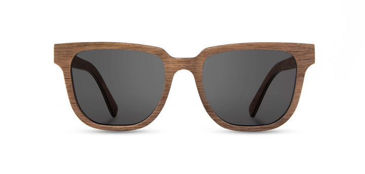 Walnut*Grey + Walnut*Grey Polarized | Shwood Prescott Wood Sunglasses Walnut