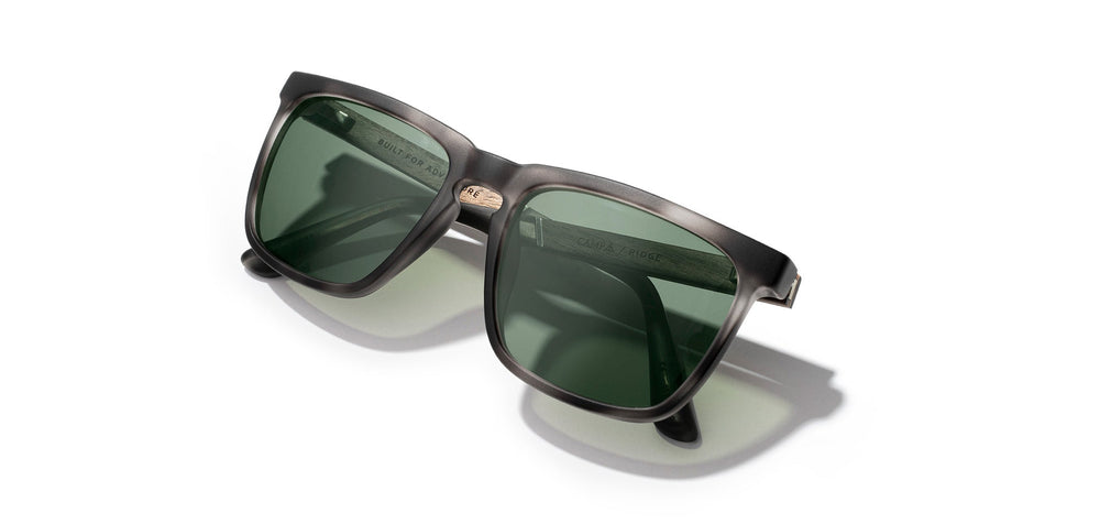 Matte Pearl Grey*Walnut*Basic Polarized G15 + Matte Pearl Grey*Walnut*HD Plus Polarized G15 | CAMP Ridge Matte Pearl Grey Walnut Sunglasses