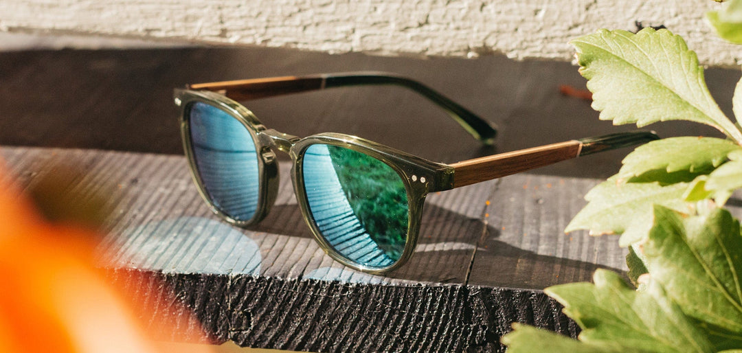 Fern*Walnut*HD Plus Polarized Green Flash | CAMP Topo Fern Walnut Sunglasses