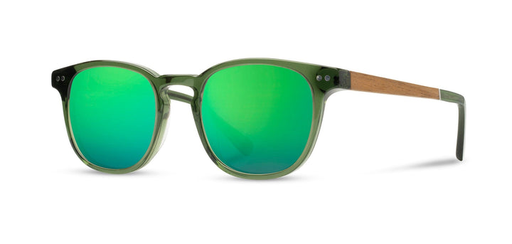 Fern*Walnut*HD Plus Polarized Green Flash | CAMP Topo Fern Walnut Sunglasses