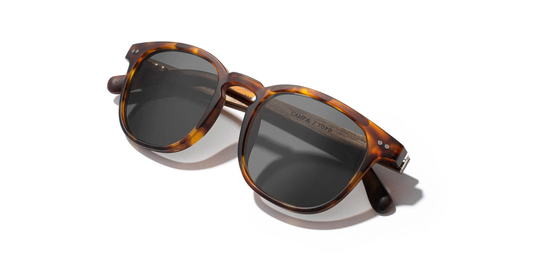 Matte Tortoise*Walnut*HD Plus Polarized Grey | CAMP Topo Matte Tortoise Walnut Grey Sunglasses