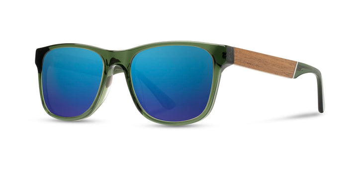 Fern*Walnut*HD Plus Polarized Blue Flash | CAMP Trail Fern Walnut Blue Flash Sunglasses