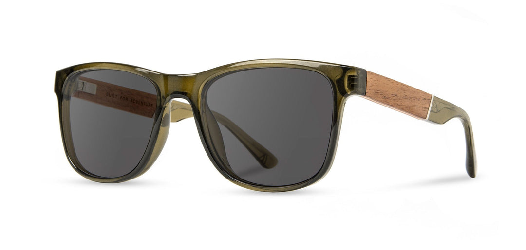 Moss*Walnut*Basic Polarized Grey + Moss*Walnut*HD Plus Polarized Grey | CAMP Trail Moss Sunglasses