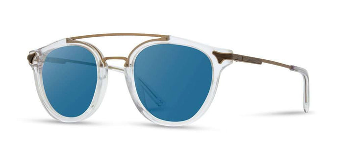 Crystal*Ebony*Blue + Crystal*Ebony*Blue Polarized | Shwood Kinsrow Acetate Sunglasses Crystal