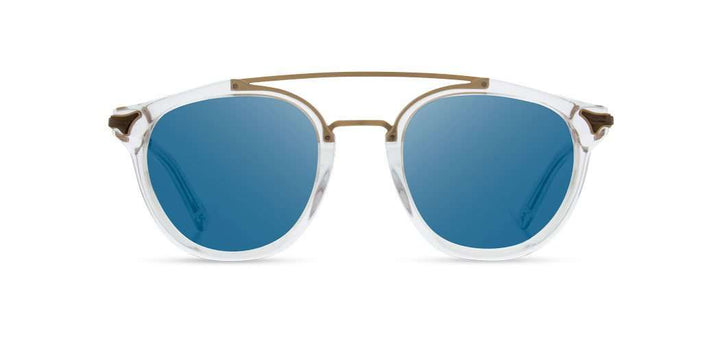 Crystal*Ebony*Blue + Crystal*Ebony*Blue Polarized | Shwood Kinsrow Acetate Sunglasses Crystal