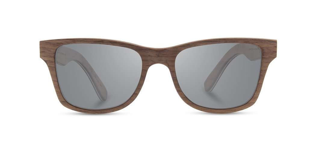 Walnut*Grey + Walnut*Grey Polarized | Shwood Canby Wood Sunglasses Walnut