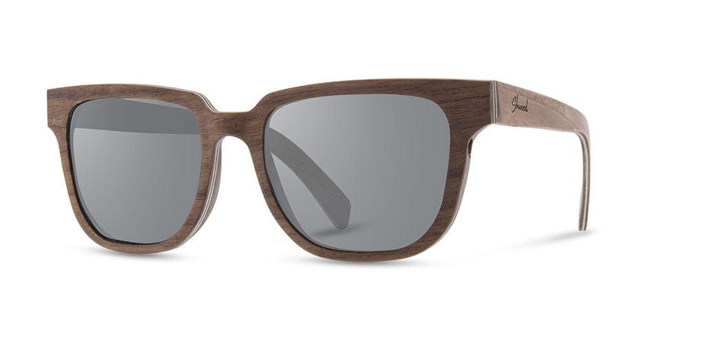 Walnut*Grey Polarized | Shwood Prescott Wood Sunglasses Walnut