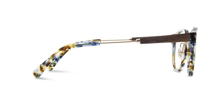 Blue Nebula*Ebony*frames only + Blue Nebula*Ebony*rx | Shwood Ainsworth Acetate RX Eyeglasses Blue Nebula
