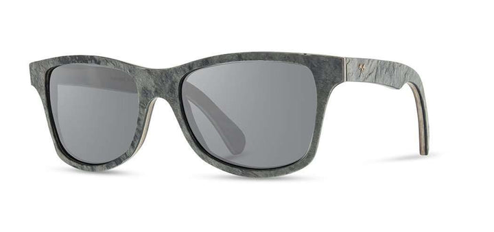 White Slate*Grey Polarized | Shwood Canby Stone Sunglasses White Slate