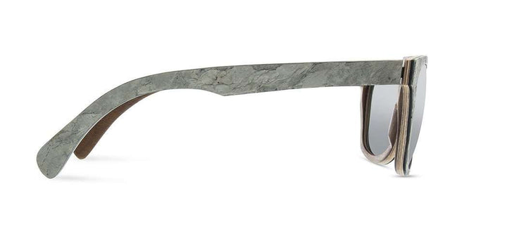 White Slate*Grey Polarized | Shwood Canby Stone Sunglasses White Slate