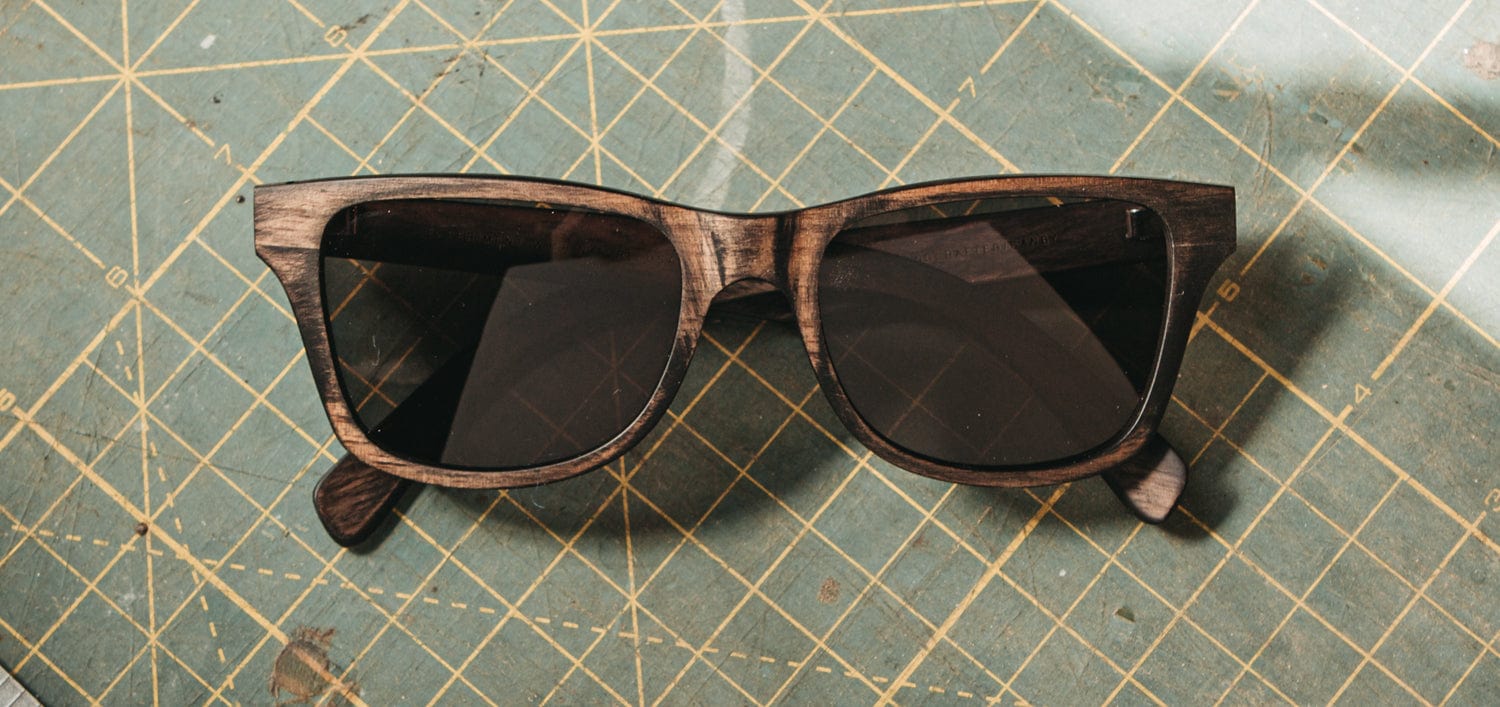 Distressed Dark Walnut*Grey + Distressed Dark Walnut*Grey Polarized | Shwood Canby Wood Sunglasses Distressed Dark Walnut