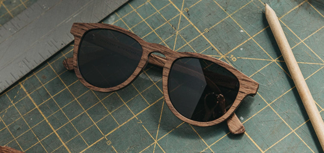 Walnut*Grey + Walnut*Grey Polarized | Shwood Francis Wood Sunglasses Walnut
