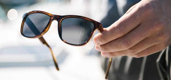 Tortoise*Walnut*Basic Polarized Grey + Tortoise*Walnut*HD Plus Polarized Grey | CAMP Trail Tortoise Walnut Grey Sunglasses Lifesytle